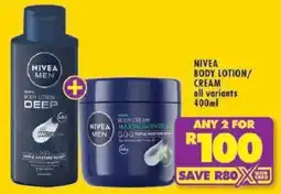 Shoprite Nivea body lotion/ cream offer