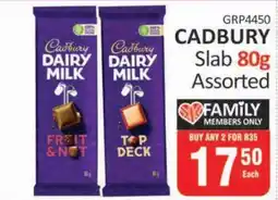 KitKat Cash and Carry Cadbury Dairy Milk Slab 80g Assorted offer