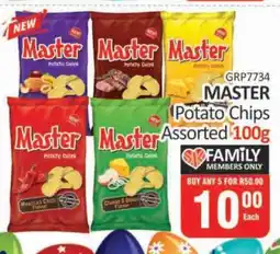 KitKat Cash and Carry MASTER Potato Chips Assorted 100g offer