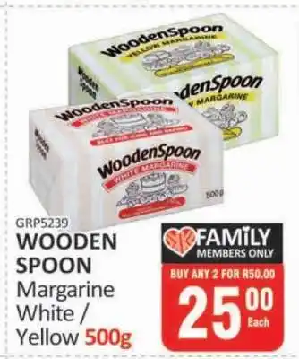 KitKat Cash and Carry WOODEN SPOON Margarine White / Yellow 500g offer