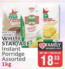KitKat Cash and Carry WHITE STAR/ACE Instant Porridge Assorted offer