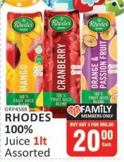 KitKat Cash and Carry RHODES 100% Juice 1lt Assorted offer