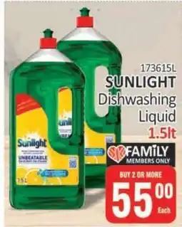 KitKat Cash and Carry SUNLIGHT Dishwashing Liquid 1.5lt offer
