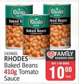 KitKat Cash and Carry RHODES Baked Beans 410g Tomato Sauce offer