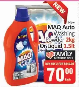 KitKat Cash and Carry MAQ Auto Washing Powder or Liquid offer