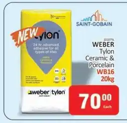 KitKat Cash and Carry WEBER Tylon Ceramic & Porcelain WB16 20kg offer