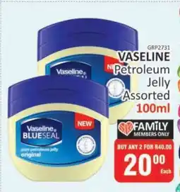 KitKat Cash and Carry VASELINE Petroleum Jelly Assorted 100ml offer