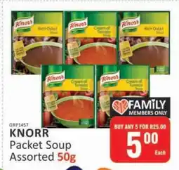KitKat Cash and Carry Knorr Packet Soup Assorted-50g offer