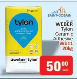 KitKat Cash and Carry WEBER Tylon Ceramic Adhesive Wb11 20kg offer