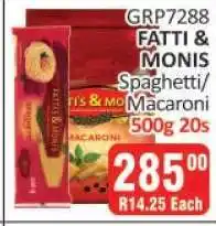 KitKat Cash and Carry GRP7288 FATTI & MONIS Spaghetti/Macaroni offer