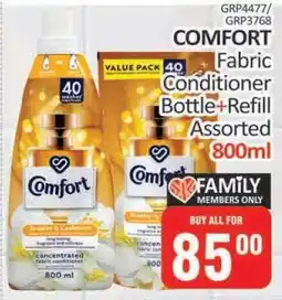 KitKat Cash and Carry COMFORT Fabric Conditioner Bottle + Refill Assorted offer