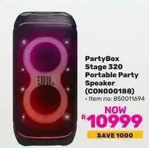 Game PartyBox Stage 320 Portable Party Speaker offer