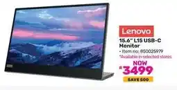 Game Lenovo 15.6 L15 USB-C Monitor offer