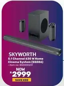Game SKYWORTH 5.1 Channel 630 W Home Cinema System (SS586) offer
