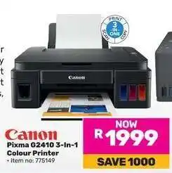 Game Canon Pixma G2410 3 In 1 Colour Printer offer