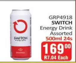 KitKat Cash and Carry SWITCH Energy Drink Assorted offer