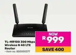 Game TL-MR100 300 Mbps Wireless N 4G LTE Router offer