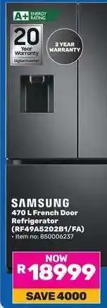 Game Samsung 470 L French Door Refrigerator offer