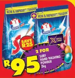 Shoprite Surf hand washing powder offer