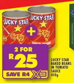 Shoprite LUCKY STAR BAKED BEANS IN TOMATO SAUCE 410g offer