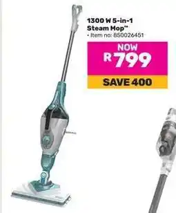 Game 1300 W 5-in-1 Steam Mop offer