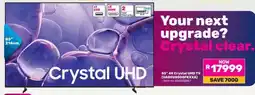 Game 85 4K Crystal UHD TV offer