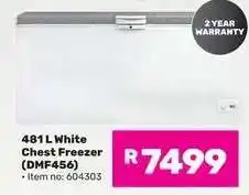 Game 481 L White Chest Freezer (DMF456) offer