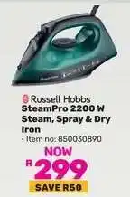 Game Russell Hobbs SteamPro 2200 W Steam, Spray & Dry Iron offer