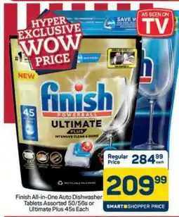 Pick n Pay Hypermarket Finish All-in-One Auto Dishwasher Tablets offer