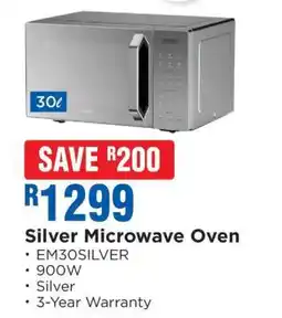 OK Furniture SILVER MICROWAVE OVEN offer