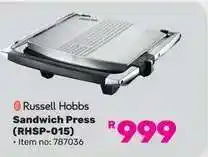 Game Russell Hobbs Sandwich Press RHSP-015 offer