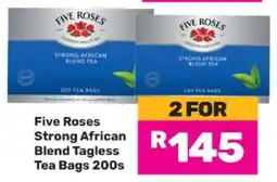 Game Five Roses Strong African Blend Tagless Tea Bags 200s offer