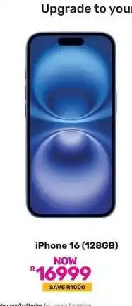 Game iPhone 16 (128GB) offer