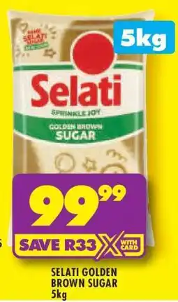 Shoprite SELATI GOLDEN BROWN SUGAR 5kg offer