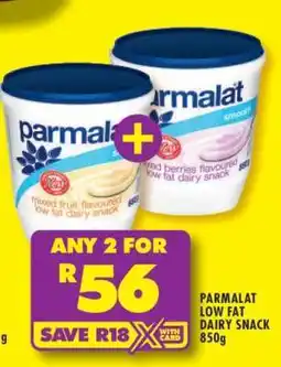 Shoprite PARMALAT LOW FAT DAIRY SNACK 850g offer