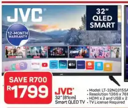 Pick n Pay Hypermarket JVC 32 Smart QLED TV offer