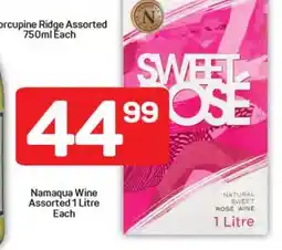Pick n Pay Namaqua Wine Assorted 1 Litre Each offer