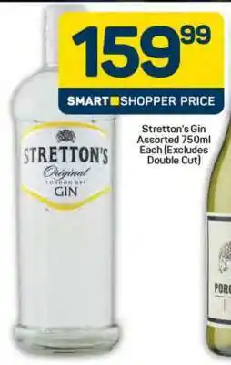 Pick n Pay Stretton's Gin Assorted 750ml Each (Excludes Double Cut) offer
