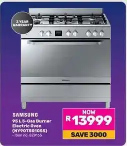 Game Samsung 95 L 5-Gas Burner Electric Oven (NY90T5010SS) offer