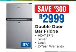 OK Furniture Double-Door Bar Fridge offer