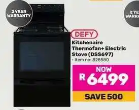 Game Defy Kitchenaire Thermofan+ Electric Stove DSS697 offer
