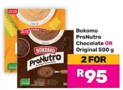 Game Bokomo ProNutro Chocolate OR Original 500 g offer