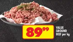 Shoprite VALUE GROUND BEEF per kg offer