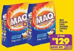 Shoprite Maq regular hand washing powder offer