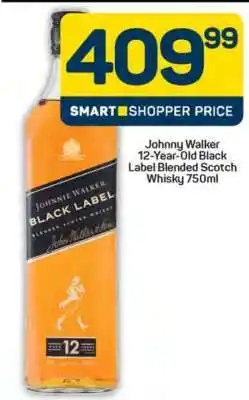 Pick n Pay Johnny Walker 12-Year-Old Black Label Blended Scotch Whisky 750ml offer