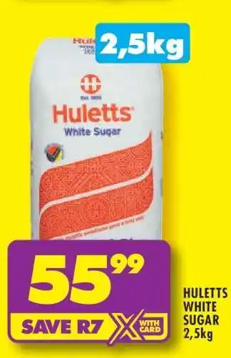 Shoprite Huletts White Sugar 2.5kg offer