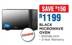 OK Furniture BLACK MICROWAVE OVEN offer