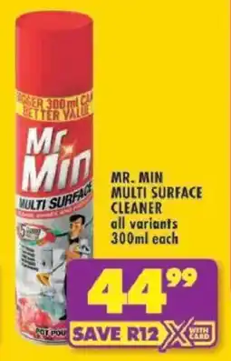 Shoprite Mr. min multi surface cleaner offer