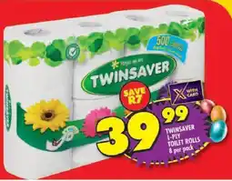 Shoprite Twinsaver 1-ply toilet rolls offer