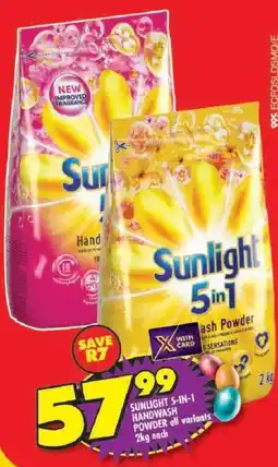 Shoprite Sunlight 5-in-1 handwash powder offer